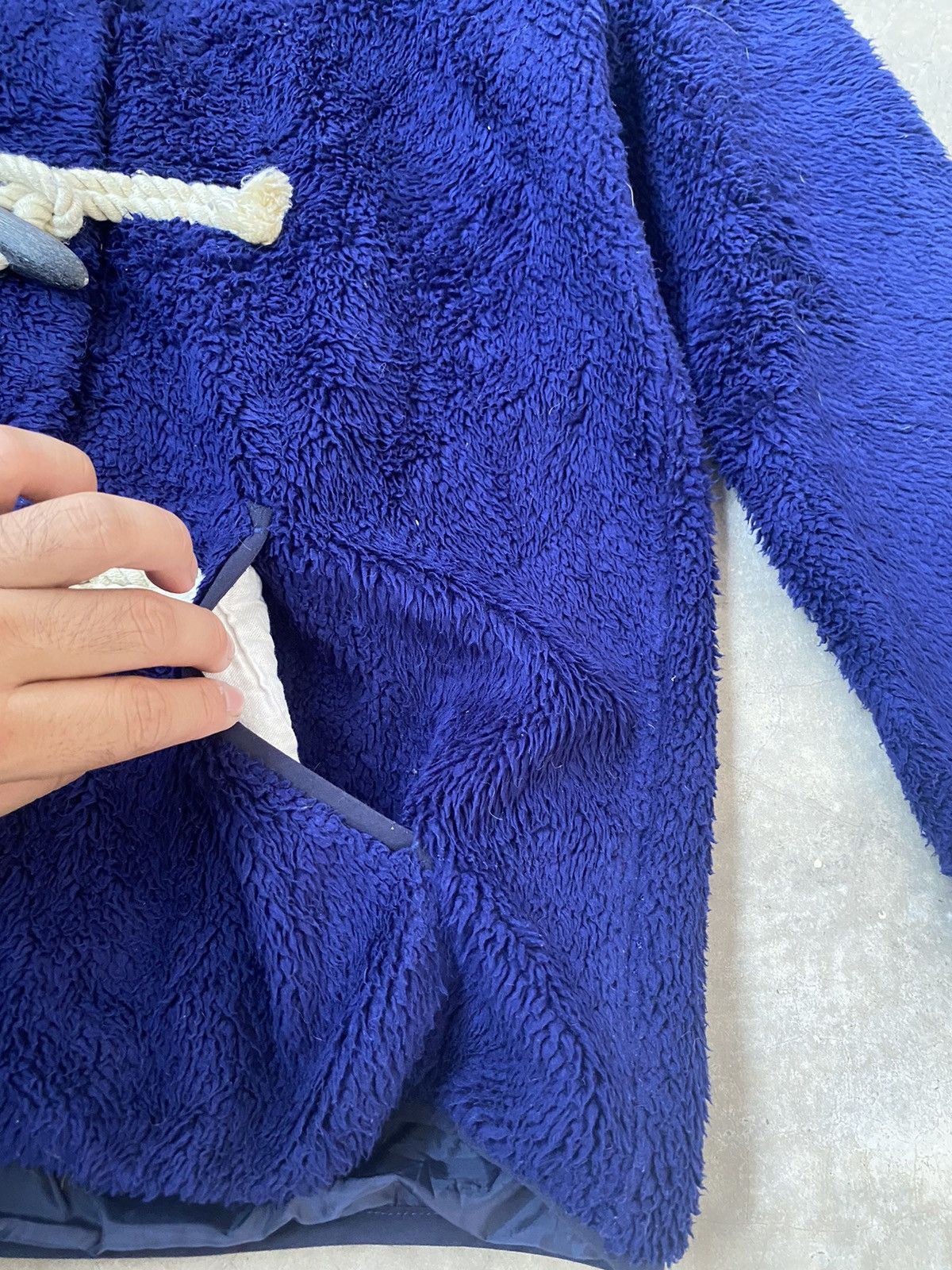 ISSEY MIYAKE MERCIBEAUCOUP DEEP PILE SHERPA JACKET