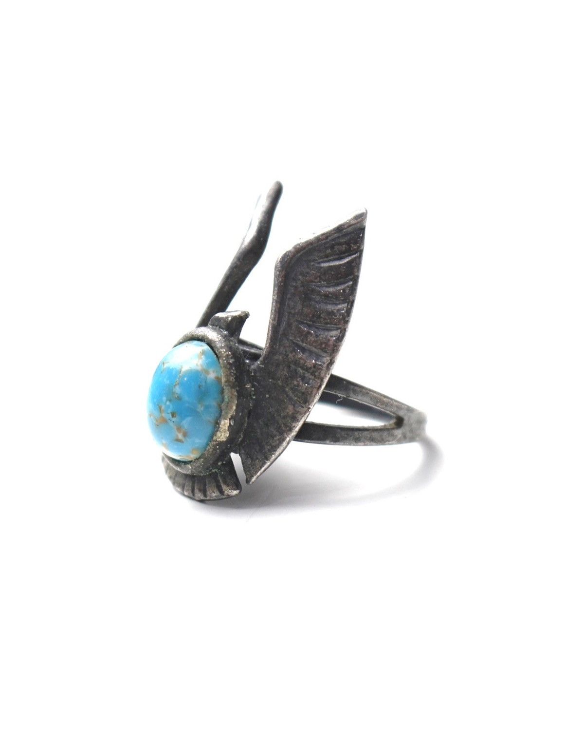 Vintage 2000S JAPANESE MADE THUNDERBIRD TURQUOISE RING Size ONE SIZE - 2 Thumbnail