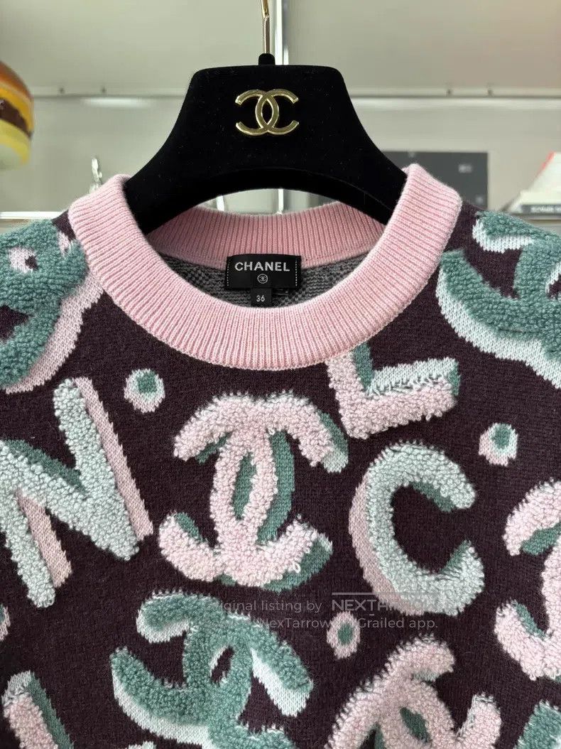 Chanel Chanel 22N Ski Series Sauce Purple Pink Letter Embossed Lo Size XS / US 0-2 / IT 36-38 - 2 Thumbnail