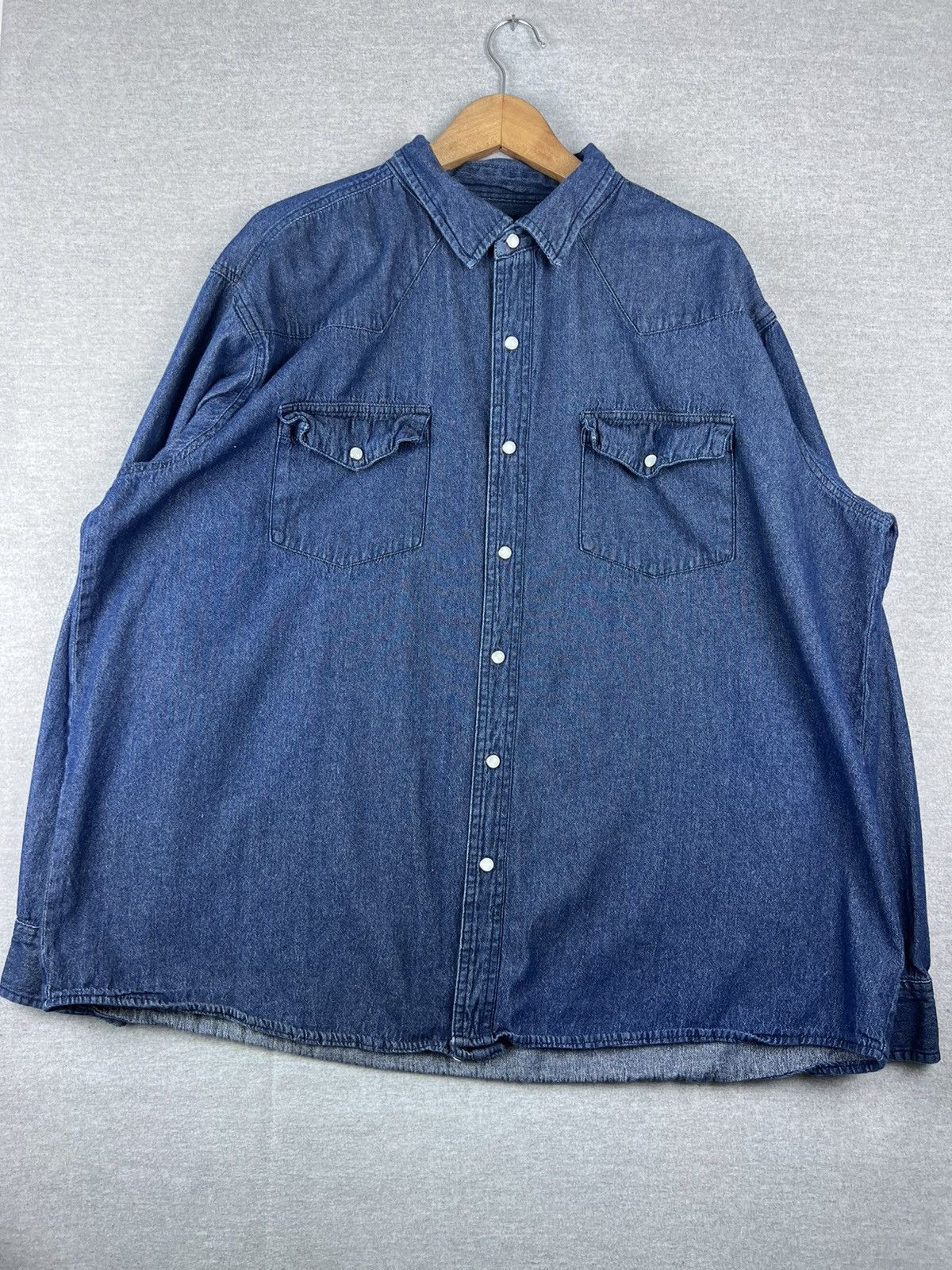 Vintage Stone Creek Shirt Mens XXL Denim Pearl Snap Western Size US XXL / EU 58 / 5 - 2 Thumbnail