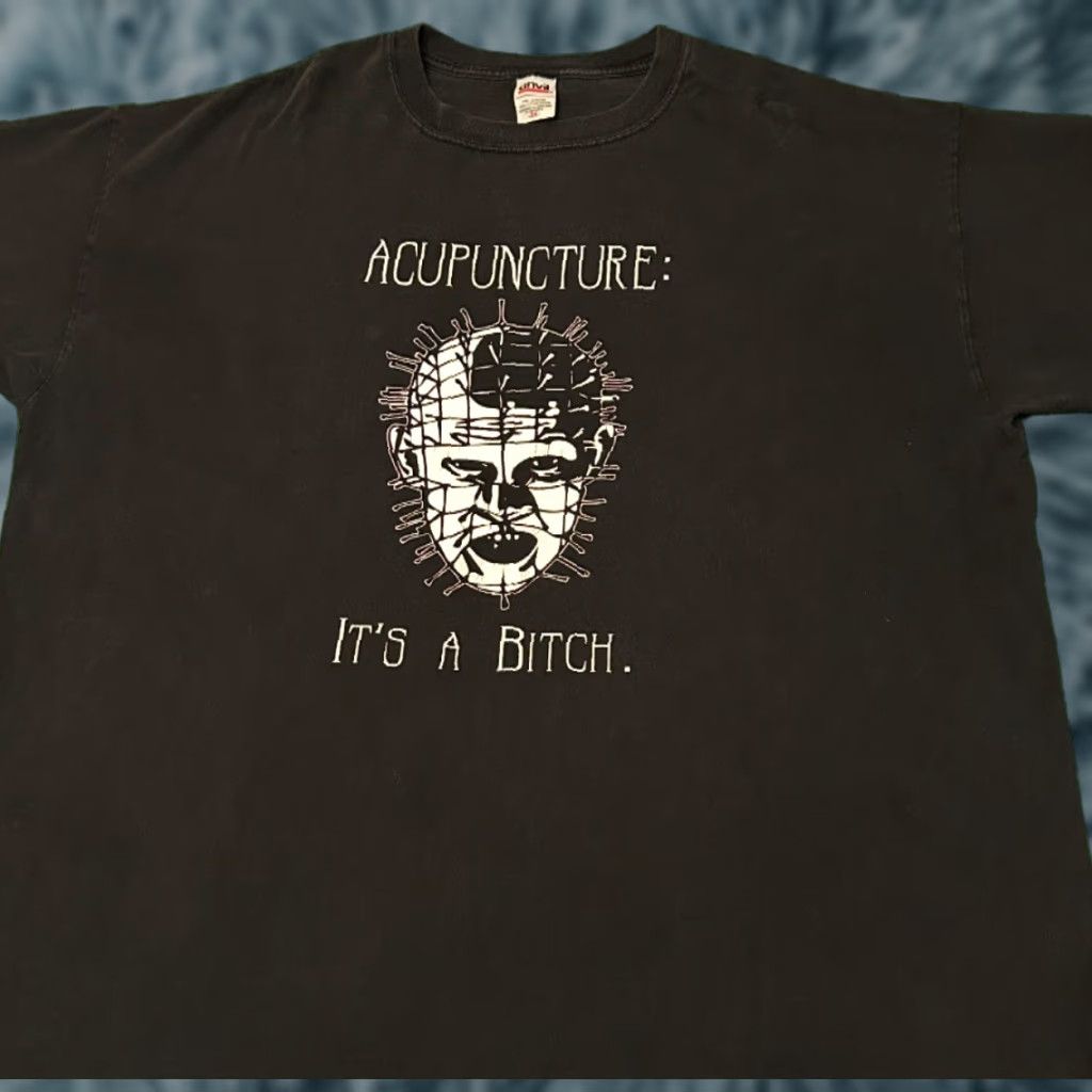 Anvil VINTAGE Hellraiser Pinhead Acupuncture Is A B*tch VTG Shirt Mens 3XL Horror Shirt Size US XXL / EU 58 / 5 - 1 Thumbnail