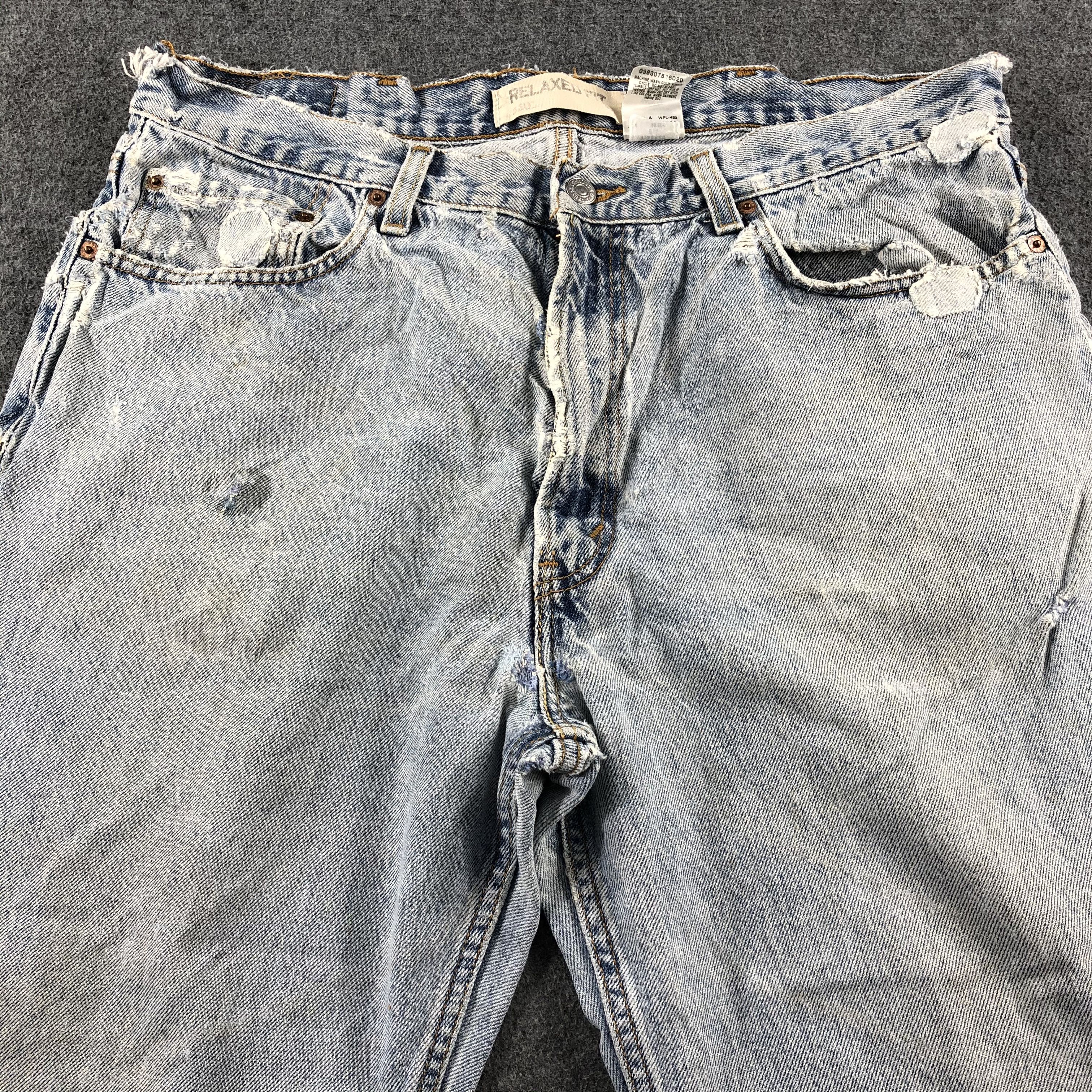 Levi's Vintage Light Wash Levis 550 Jeans-J2541 Size US 37 - 3 Thumbnail