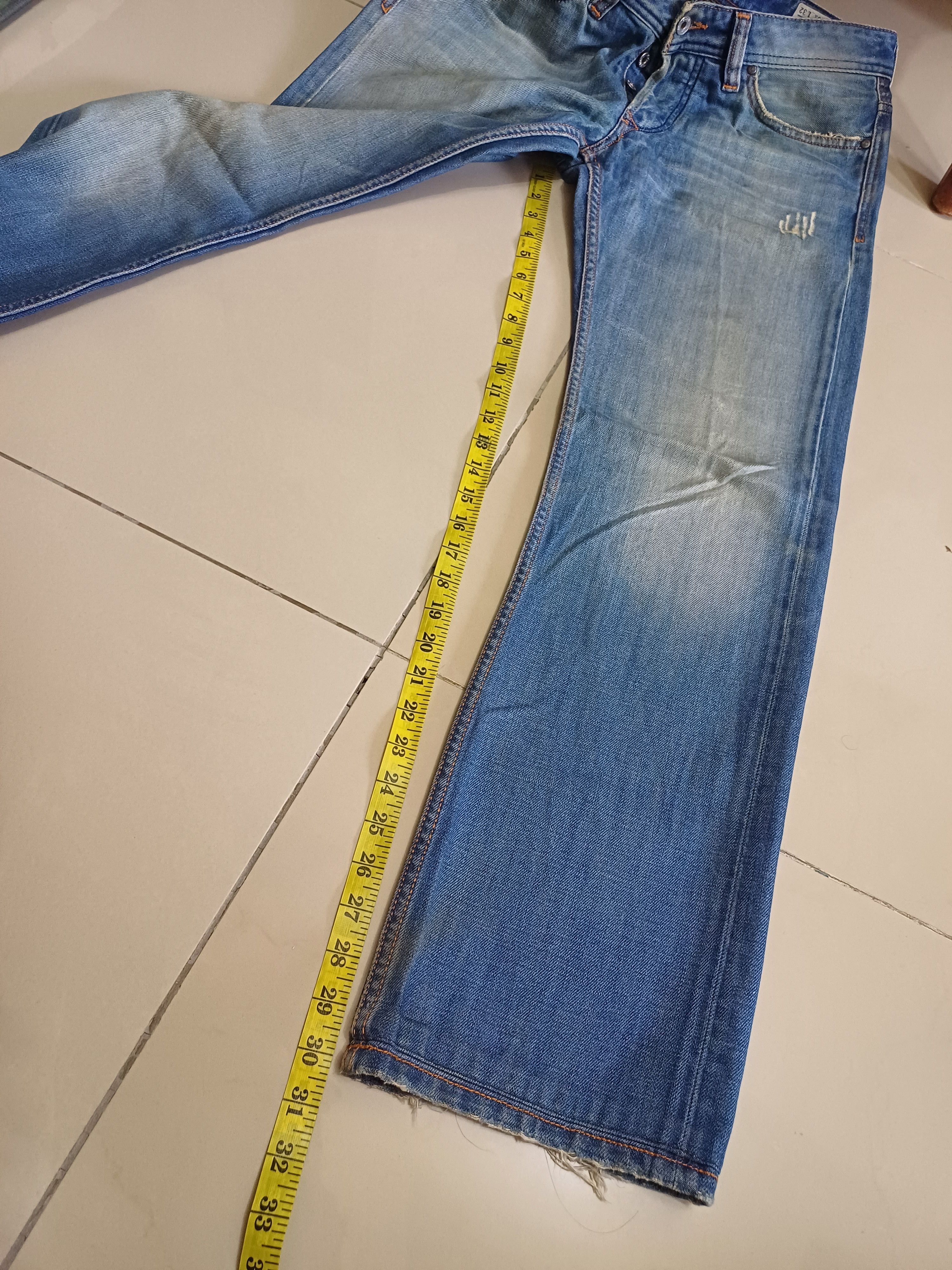 Designer × Seditionaries Diesel jeans, distressed & faded colour design Size US 31 - 17 Thumbnail