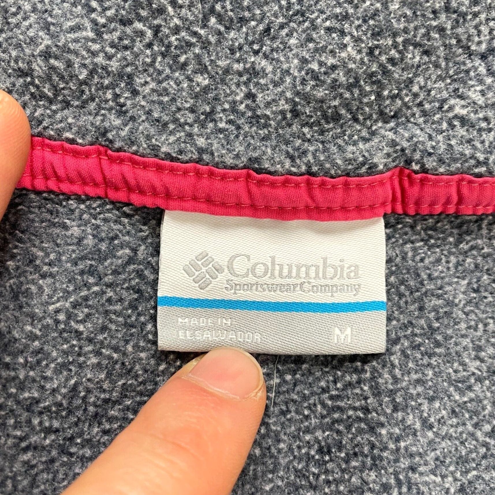 Vintage Columbia Harborside Fleece Vest Womens Medium Gray Red Full Zip Outdoor Hike Shirt/Vest? Size M / US 6-8 / IT 42-44 - 3 Thumbnail