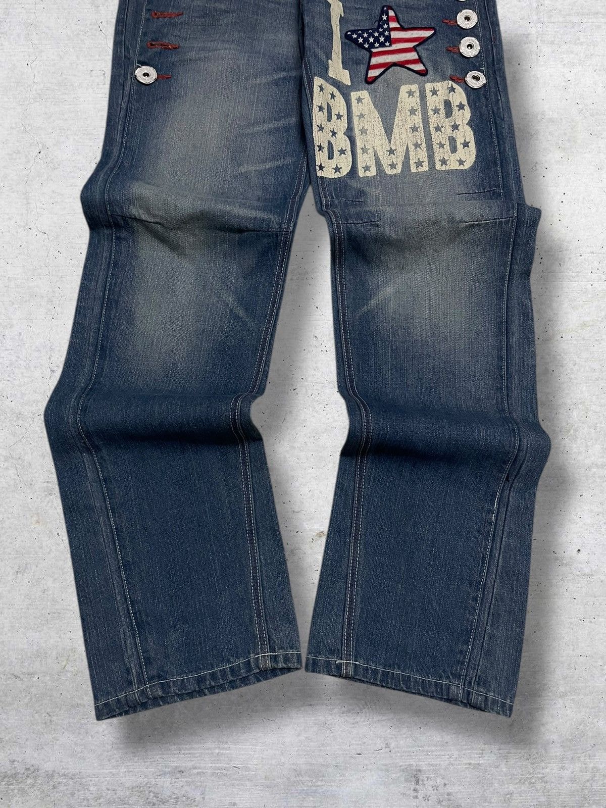 Japanese Brand VINTAGE BLUE MOON BLUE OG JAPAN DESIGNER STAR USA DENIM 90S Size US 32 / EU 48 - 3 Thumbnail