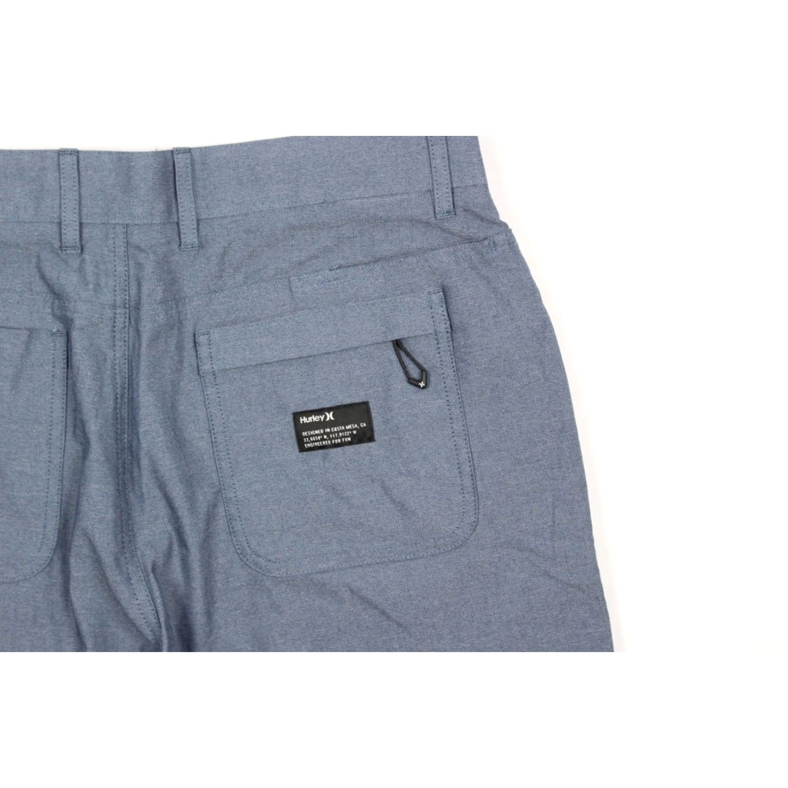 Hurley Hurley Men's H2O-DRI Vapor Chino Shorts 31 x 7" Inseam Medium Blue Size US 31 - 3 Thumbnail