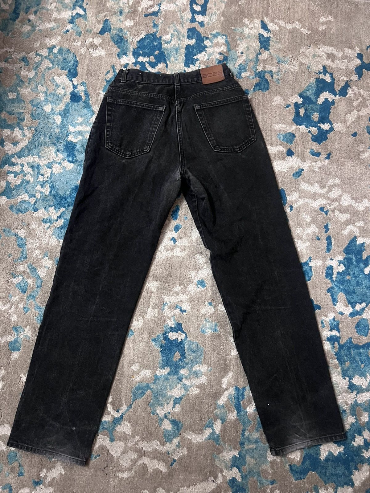 Hugo Boss Vintage boss jeans faded black denim Size US 31 - 3 Thumbnail