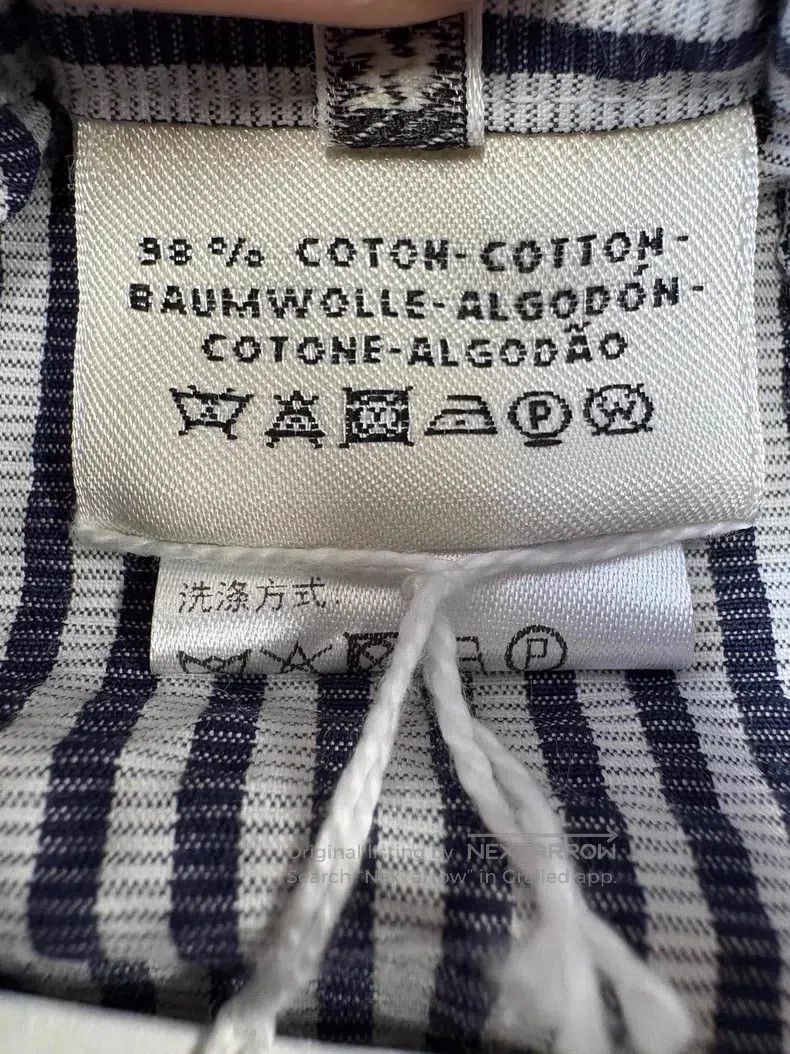 Hermes Hermes Blue and White Striped Drawstring Shorts, 98% Cotto Size 42" / US 20 - 9 Thumbnail