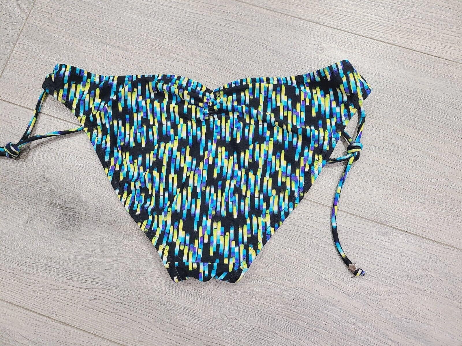 Designer Gossip Swimsuit Bottom Scrunched Black Blue And Green Size ONE SIZE - 3 Thumbnail