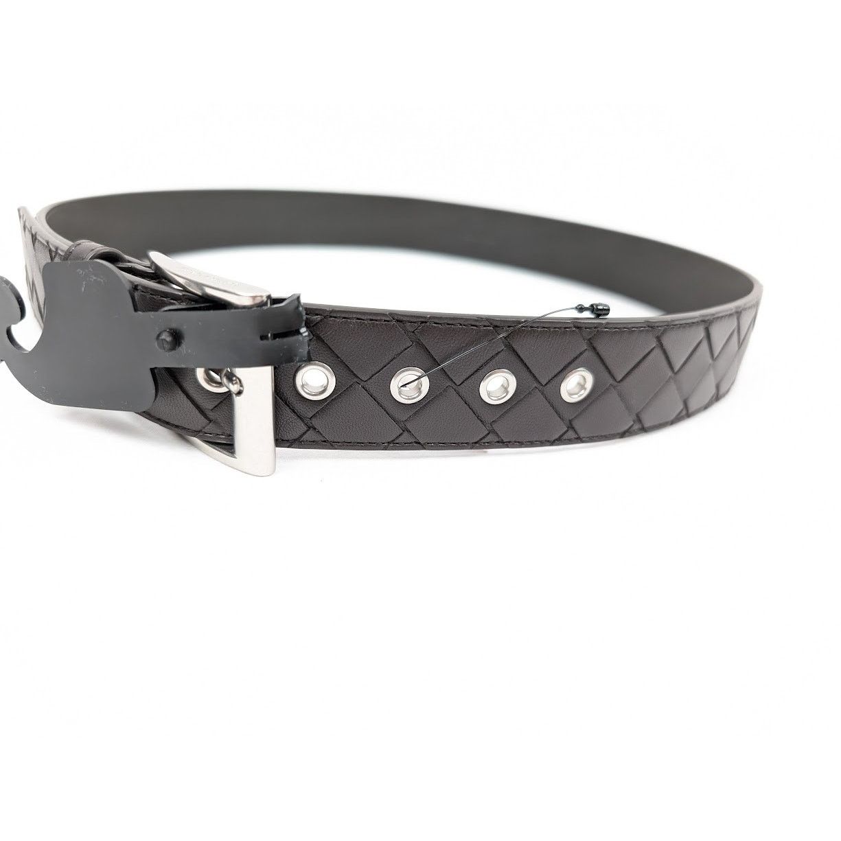 Bottega Veneta o1rshd1 Size: 85 / Intrecciato Nappa Belt in Fondente/Silver Size 32 - 15 Thumbnail