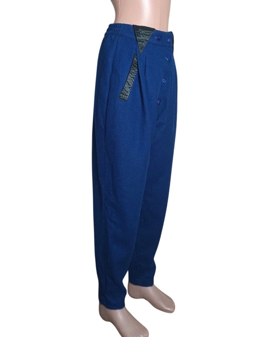 Designer Korii Joko International Wool Blend Blue Vintage Pants Sz 1 Size 25" / US 0 / IT 36 - 3 Thumbnail