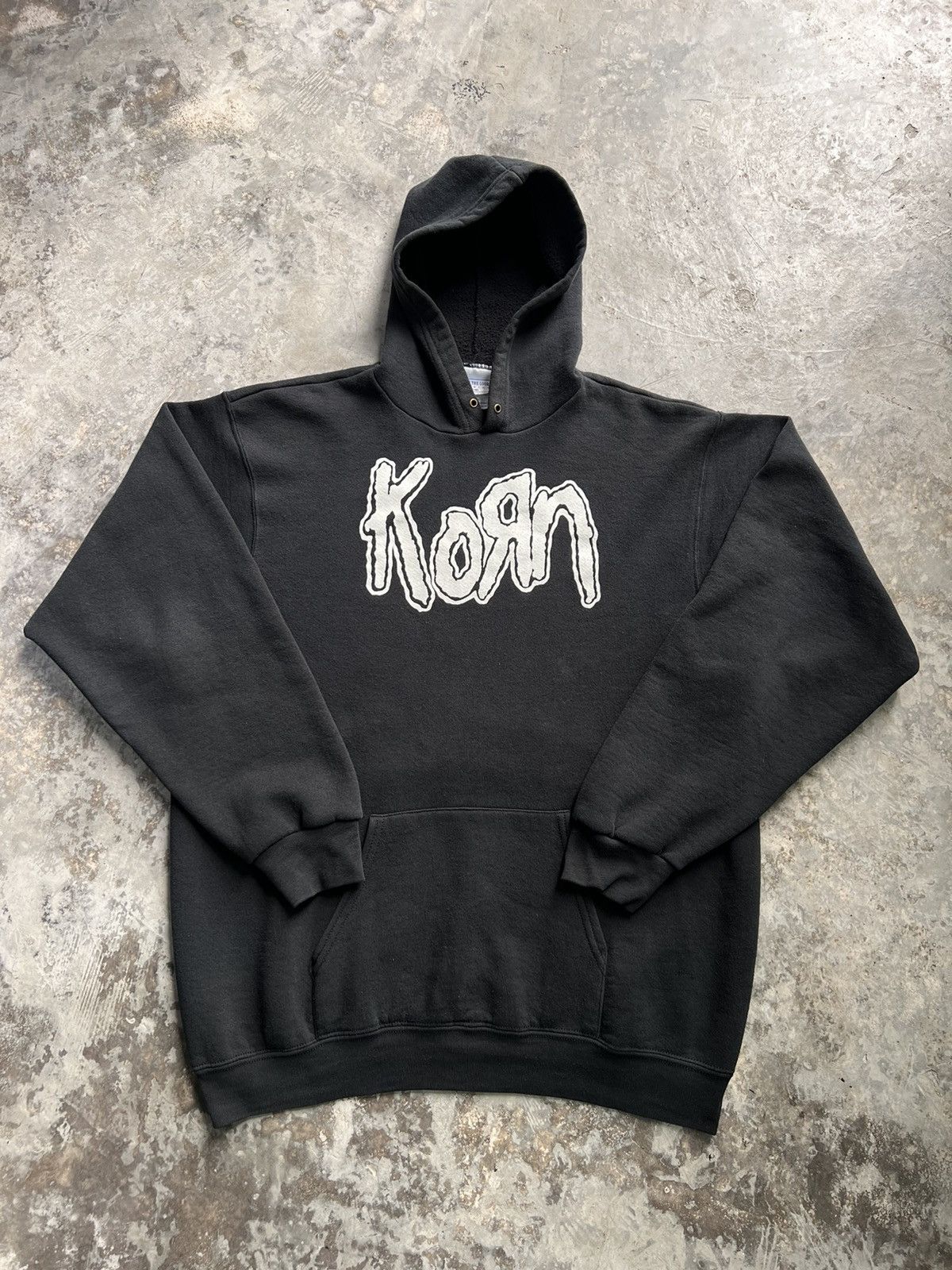 image of Band Tees x Vintage Korn Original Hoodie Item in Black, Men's (Size XL)