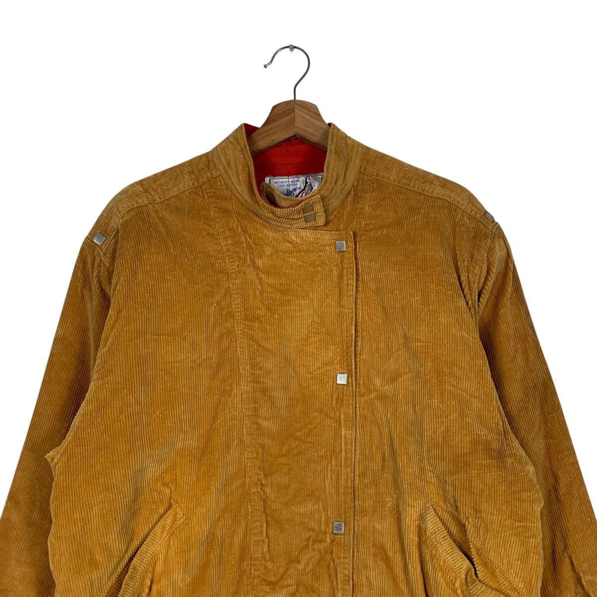 Japanese Brand MARULINNE Asymmetrical Yellow Corduroy Jacket #1832-C79 Size M / US 6-8 / IT 42-44 - 2 Thumbnail