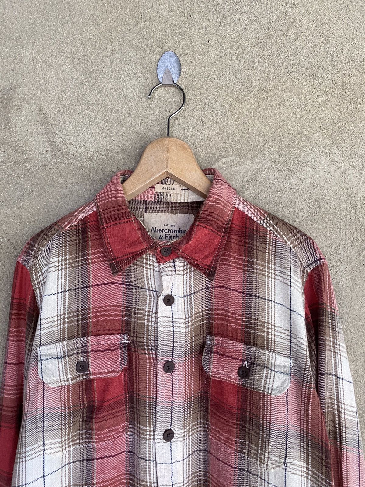 Abercrombie & Fitch Vintage Abercrombie & Fitch Plaid Tartan Flannel Shirt Size US M / EU 48-50 / 2 - 3 Thumbnail