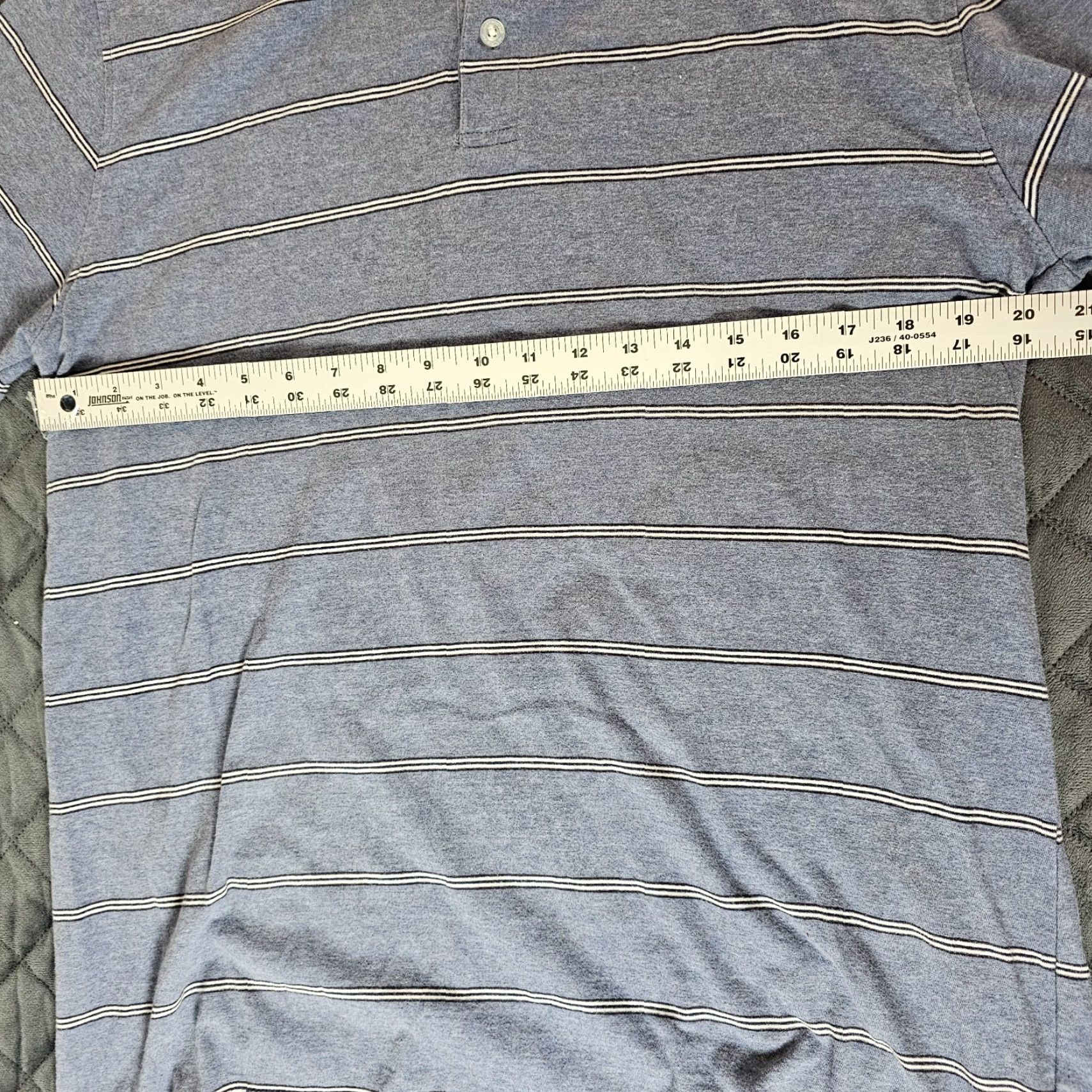 Vintage Aéropostale A87 Polo Shirt Slim Fit Short Sleeve Blue Stripe Men M Casual Shirt Size US M / EU 48-50 / 2 - 5 Thumbnail