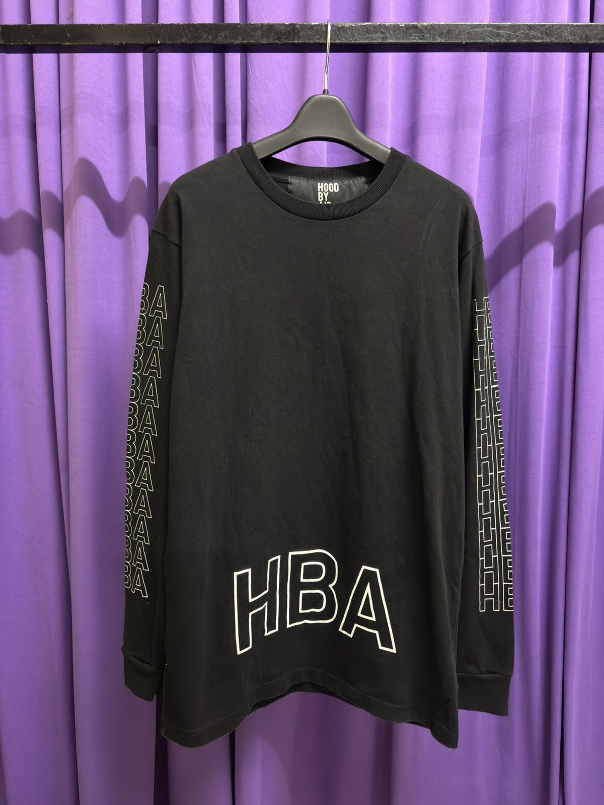 Hood By Air HOOD BY AIR HBA LONG SLEEVE SPELLOUT SLEEVE PLAYBOI CARTI Size US S / EU 44-46 / 1 - 1 Thumbnail