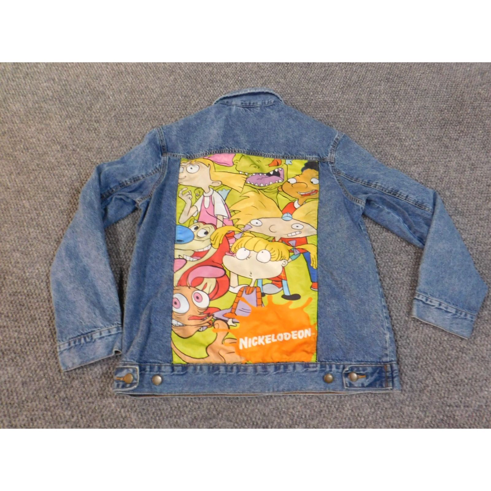 Nickelodeon Nickelodeon Denim Jacket Womens Medium Blue 90s Vintage Cotton Zip Pockets Regular Jacket Size M / US 6-8 / IT 42-44 - 2 Thumbnail