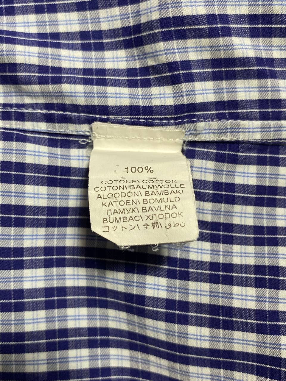 Brunello Cucinelli Brunello Cucinelli Check Classic Casual Blue Shirt Button Up Size US L / EU 52-54 / 3 - 6 Thumbnail