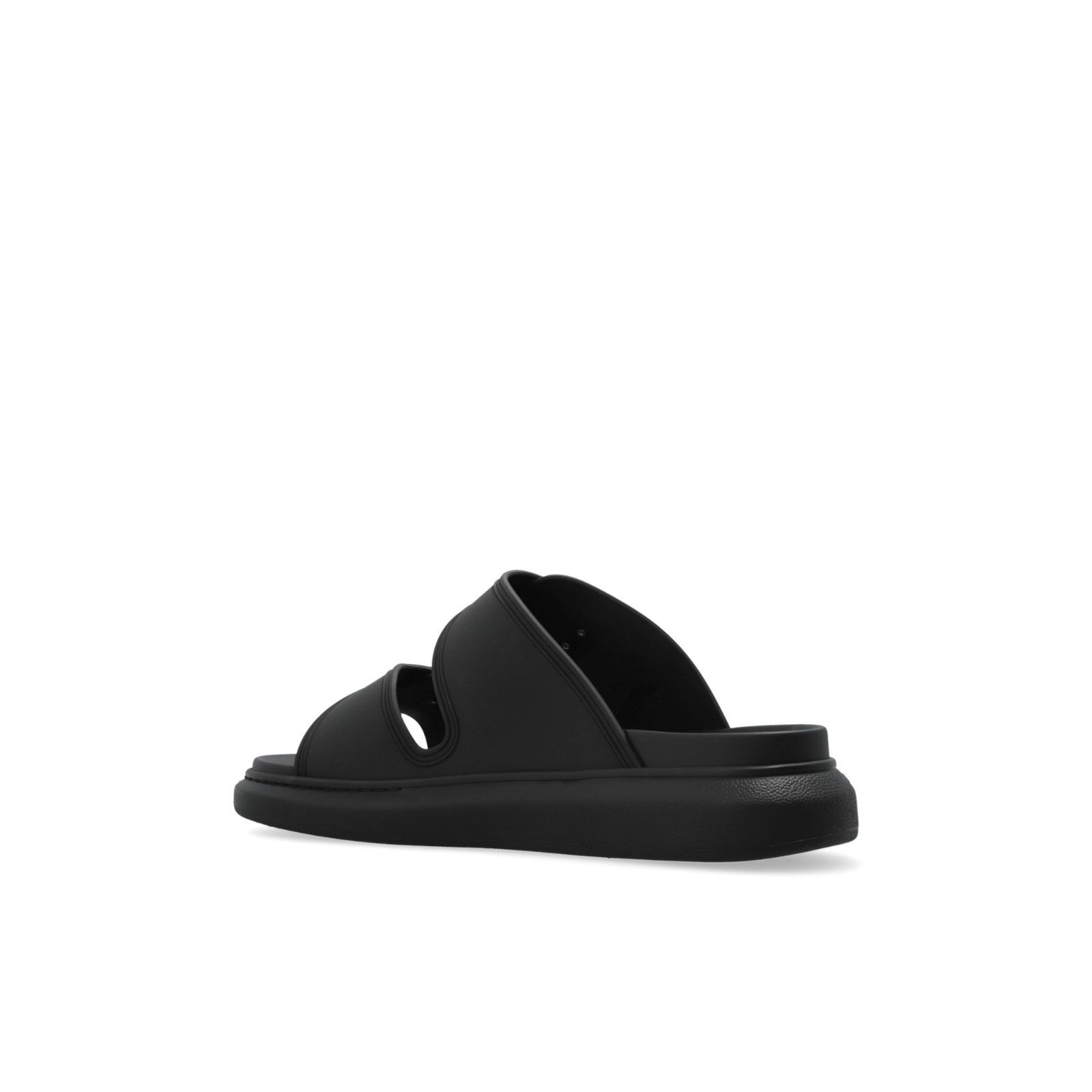 Alexander McQueen ALEXANDER MCQUEEN Black Slide Sandals New & Authentic (Men's Size US 6 / EU 39 - 3 Thumbnail