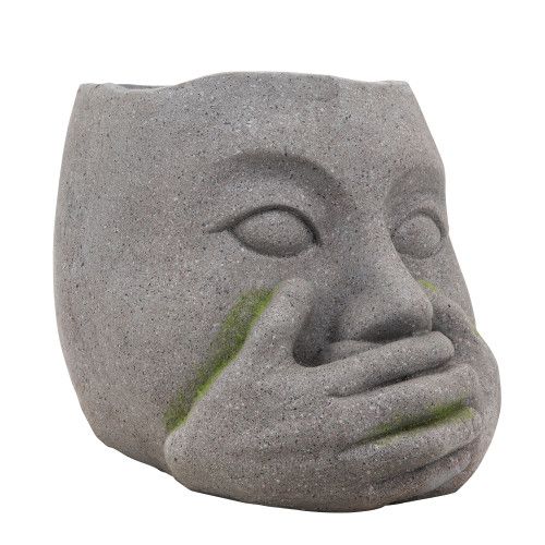 Designer × Homemade RESIN, 9"H NO SPEAK PLANTER Size US L / EU 52-54 / 3 - 4 Thumbnail