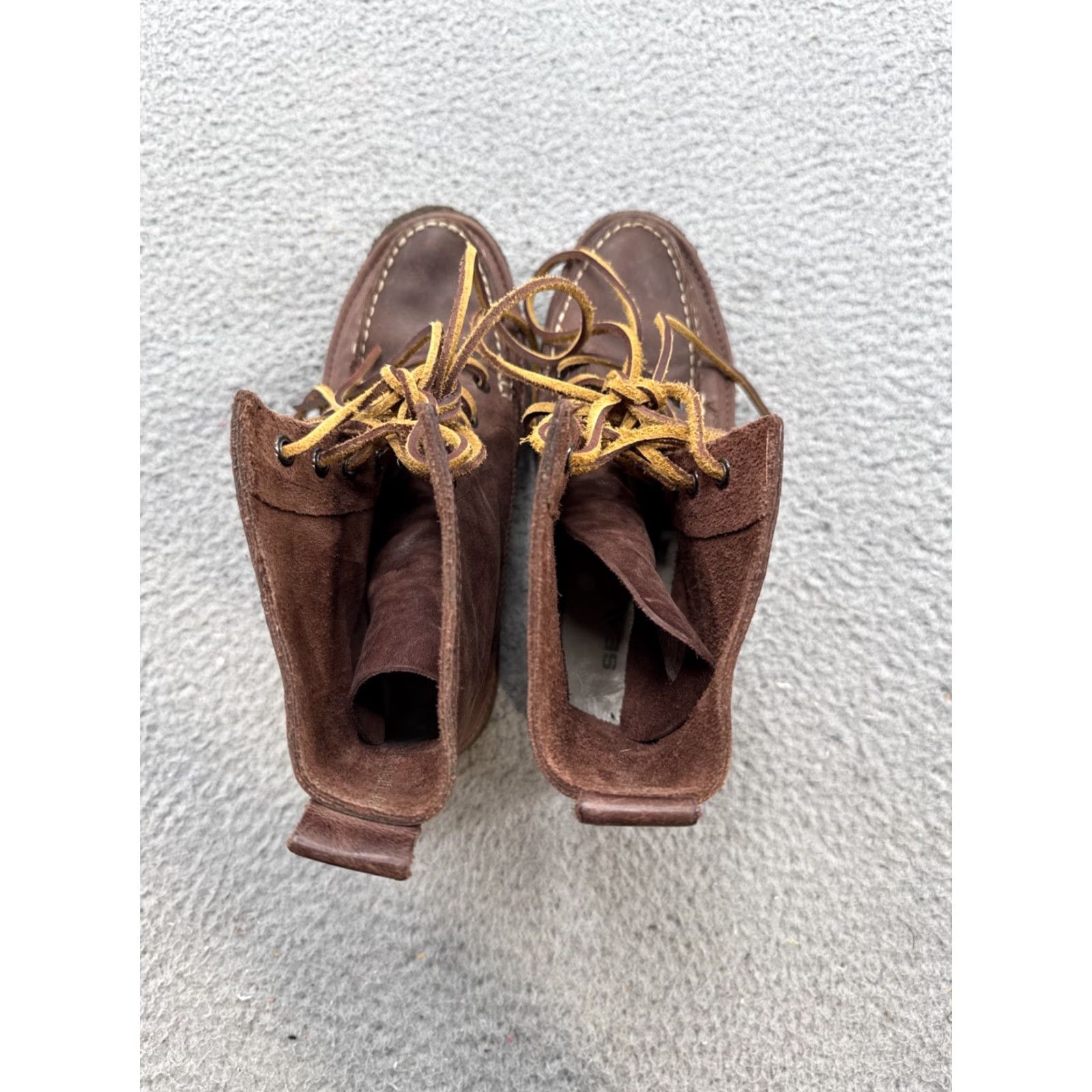 SeaVees VINTAGE SeaVees Women's 7 Eye Trail Boots Size 7 Walnut Leather Lace Up Desert Boot Ankle 7 Eye Size US 7 / IT 37 - 6 Thumbnail
