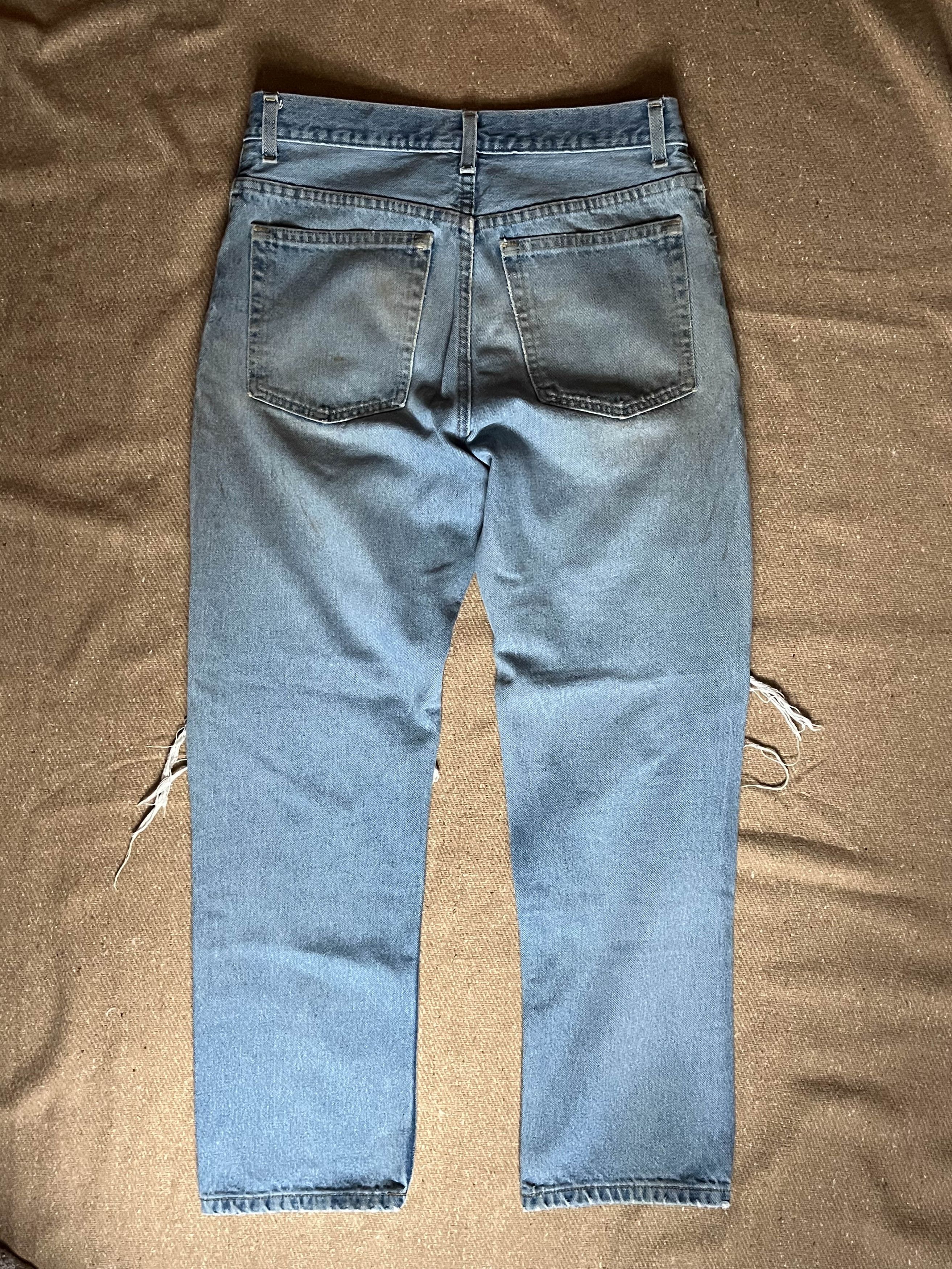 Vintage Vintage Distressed Light Denim Size US 31 - 2 Thumbnail