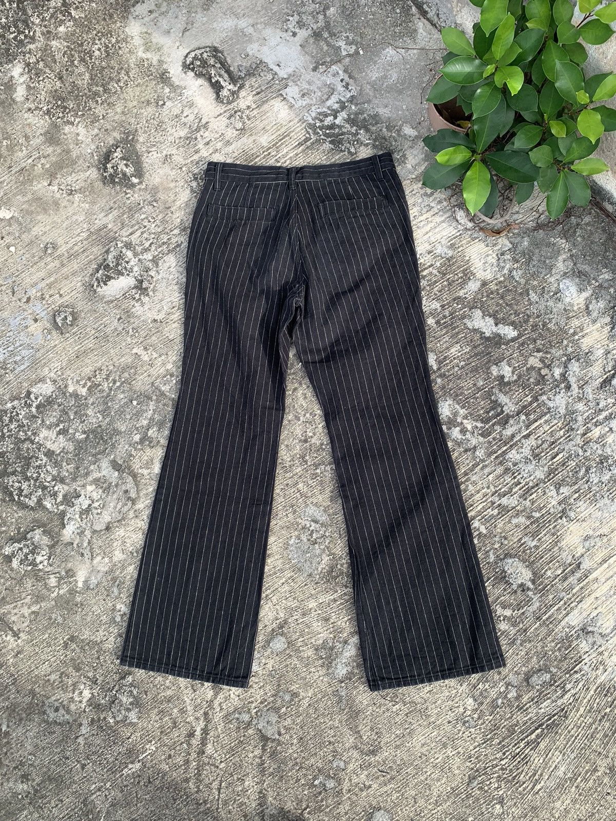If Six Was Nine × Le Grande Bleu (L.G.B.) × Tornado Mart Flare Asm atelier sab men stripe bootcut jeans Size US 30 / EU 46 - 9 Thumbnail