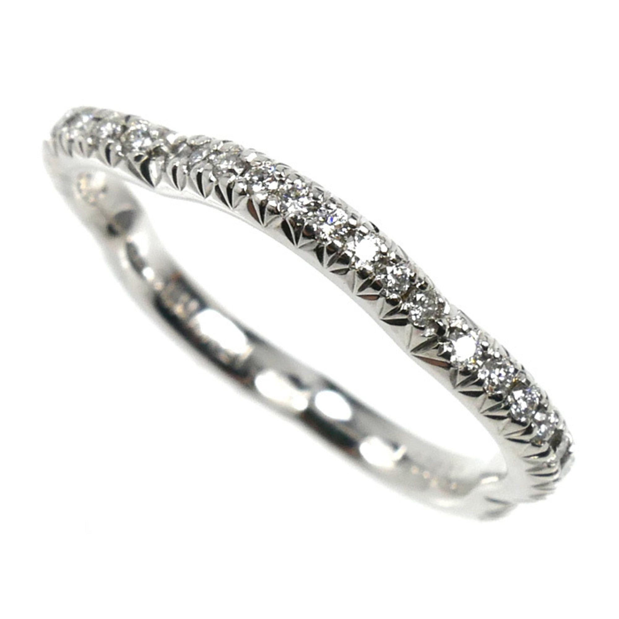 Chanel CHANEL 18KWG White Gold Camellia Diamond Ring J3211, Size 48, 2.0g, Women's Size ONE SIZE - 1 Thumbnail