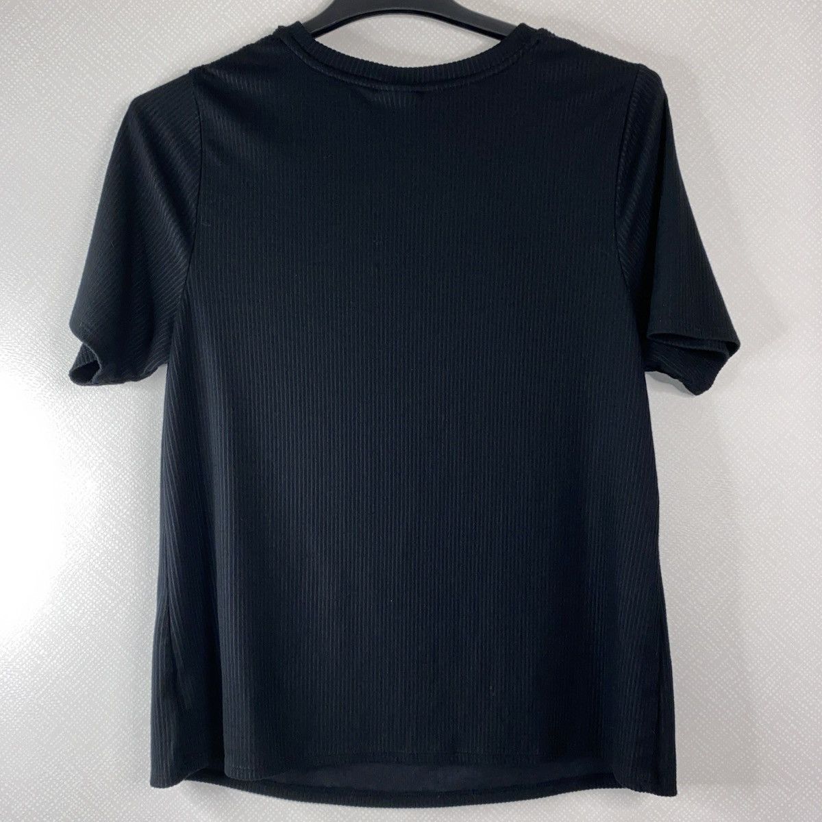 Other AVA & VIV Blouse Women's Black Sz 1X Ribbed Knit EUC Size XL / US 12-14 / IT 48-50 - 2 Thumbnail