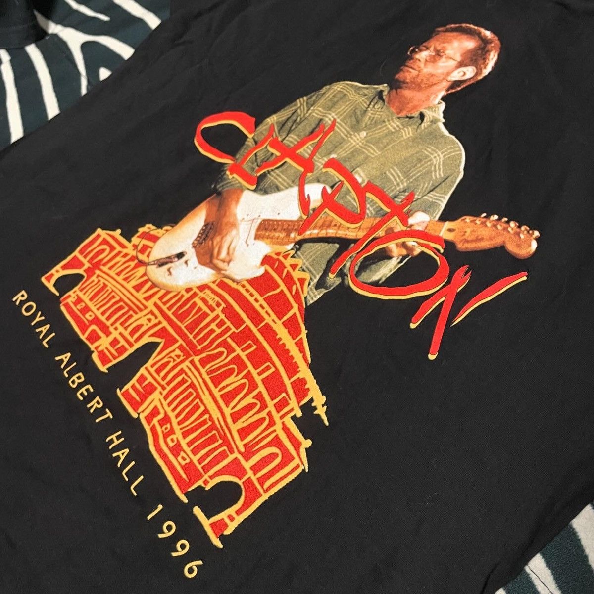 Band Tees × Vintage Rare !1996 Eric Clapton royal Albert hall Tour merch t-shirt Size US M / EU 48-50 / 2 - 4 Thumbnail