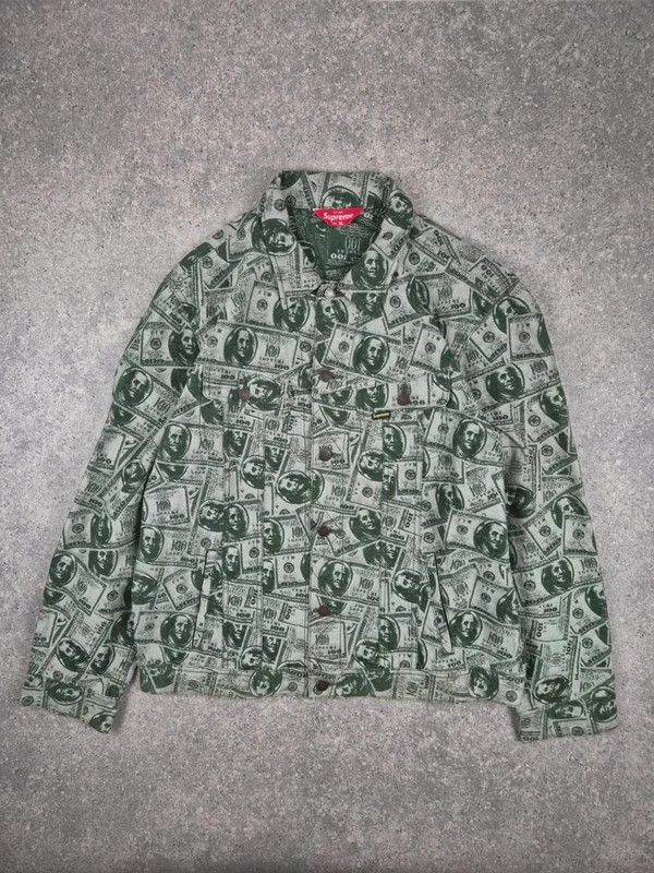 Supreme 100 Dollar Bill Trucker Jacket | Grailed