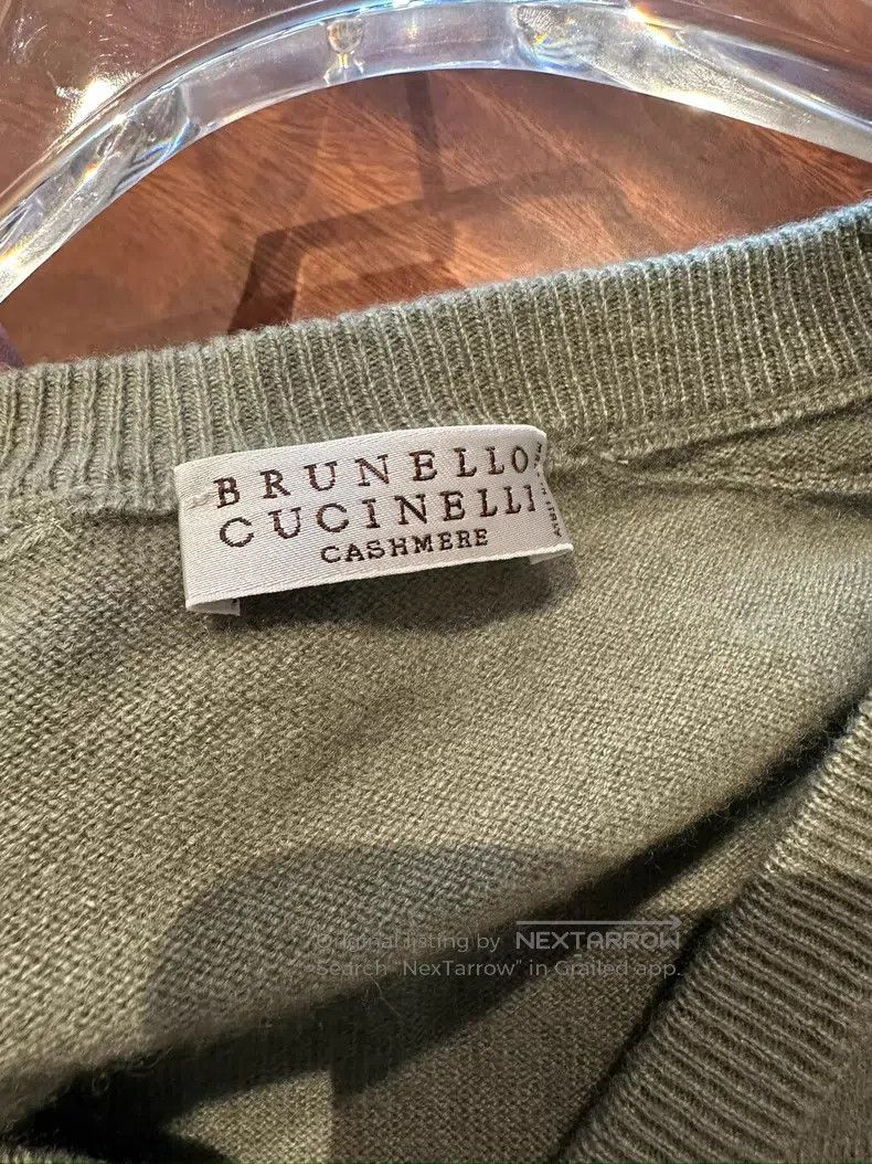 Brunello Cucinelli Brunello Cucinelli Beaded cashmere sweater. Size XXS / US 00 / IT 34 - 4 Thumbnail