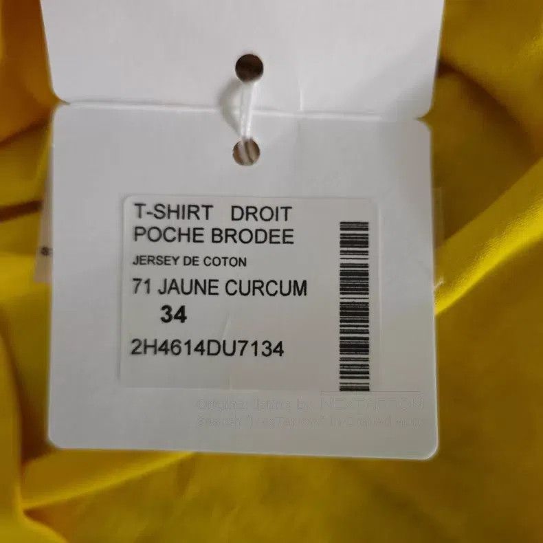 Hermes Hermes Yellow Pocket Short Sleeve Size XXS / US 00 / IT 34 - 6 Thumbnail