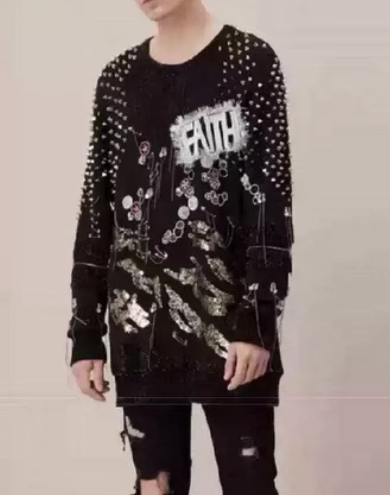 Faith Connexion Faith Connexion studded sequin sweatshirt dior prada Size US M / EU 48-50 / 2 - 5 Thumbnail