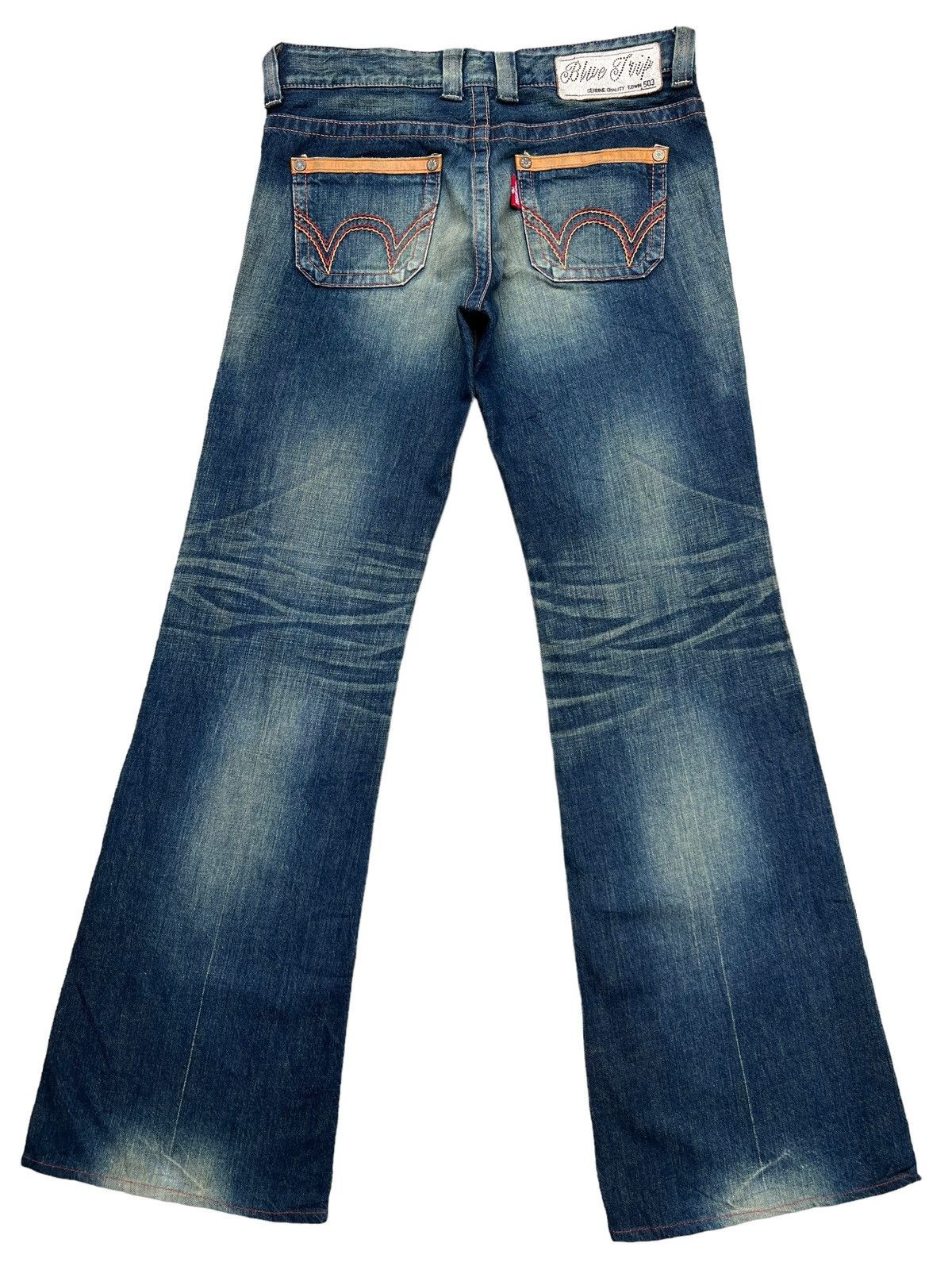 Edwin Vtg Edwin Blue Trip Mudwash Bootcut Denim Jeans 34x33 Size 34" / US 12 / IT 48 - 3 Thumbnail