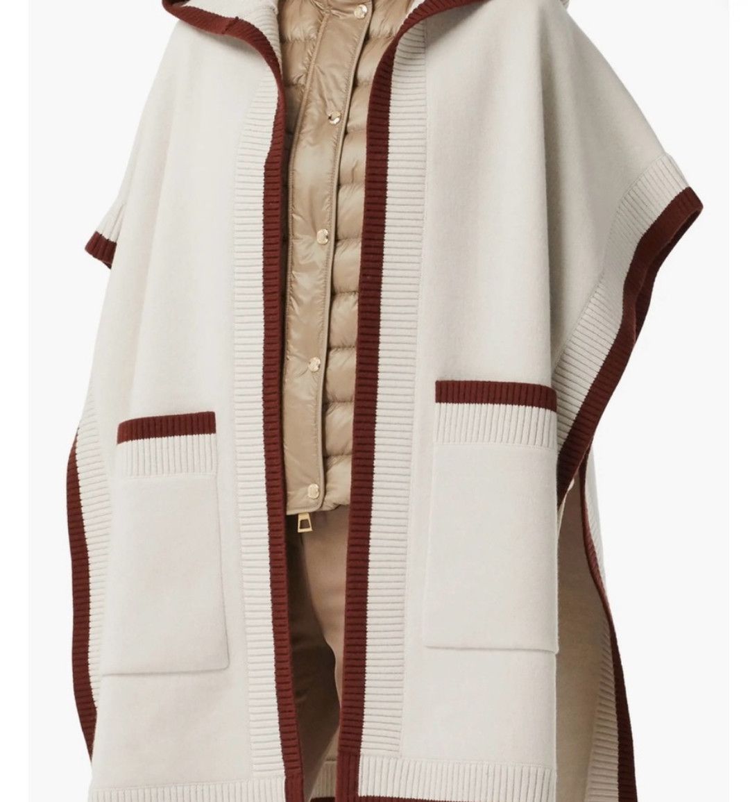 Burberry Carla hooded cape poncho Size ONE SIZE - 4 Thumbnail