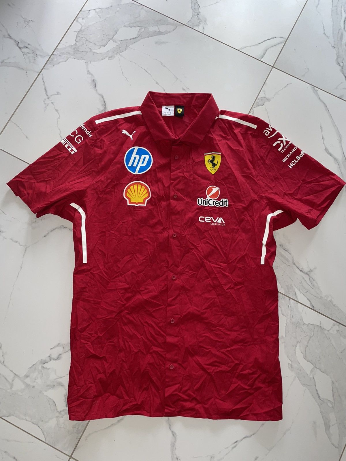 Ferrari × Puma Scuderia Ferrari HP 2025 Team Shirt Men Size US XXL / EU 58 / 5 - 1 Thumbnail
