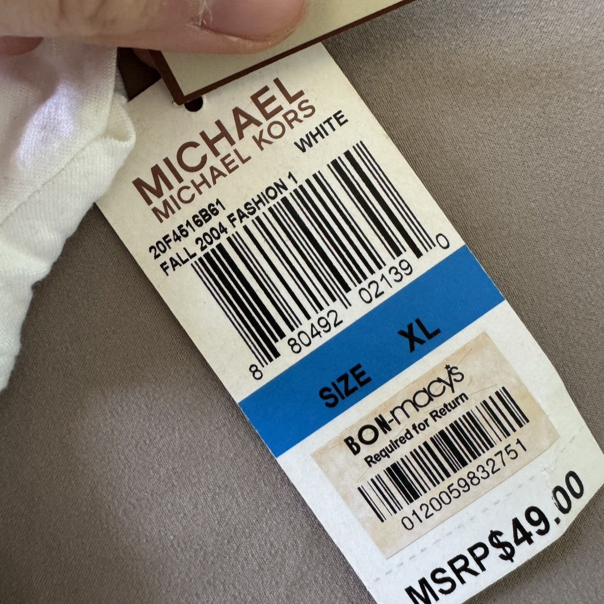 Michael Kors Vintage Y2K Michael Kors Bow Front Scoop Neck Top Size XL / US 12-14 / IT 48-50 - 5 Thumbnail