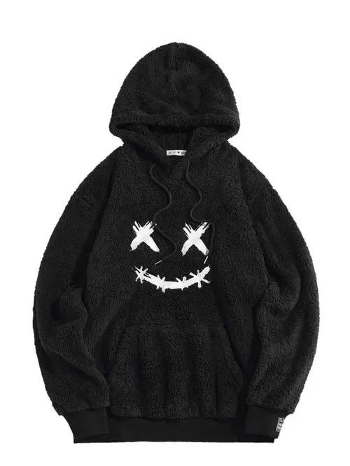 Other Hoodie for Men Embroidered Graphic Fluffy Fuzzy Sweatshirt Size US M / EU 48-50 / 2 - 1 Thumbnail