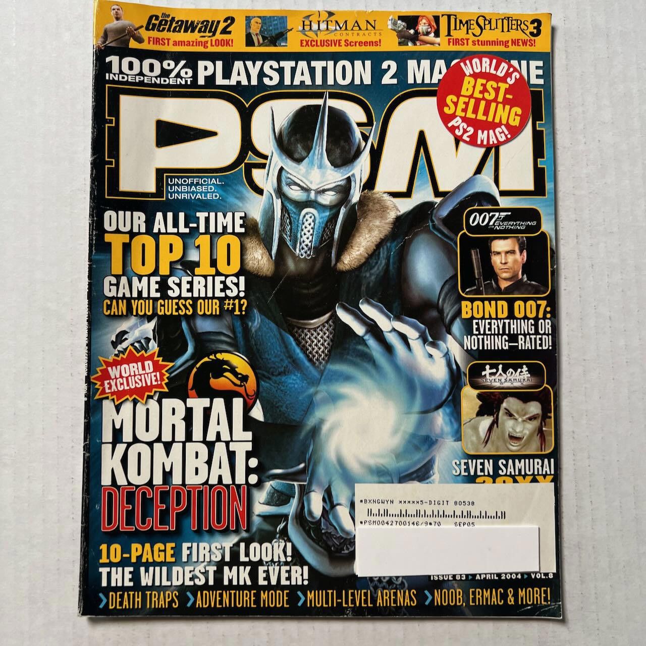 Playstation VTG PSM Magazine #83 April 2004 Mortal Kombat Resident Evil Size ONE SIZE - 2 Thumbnail