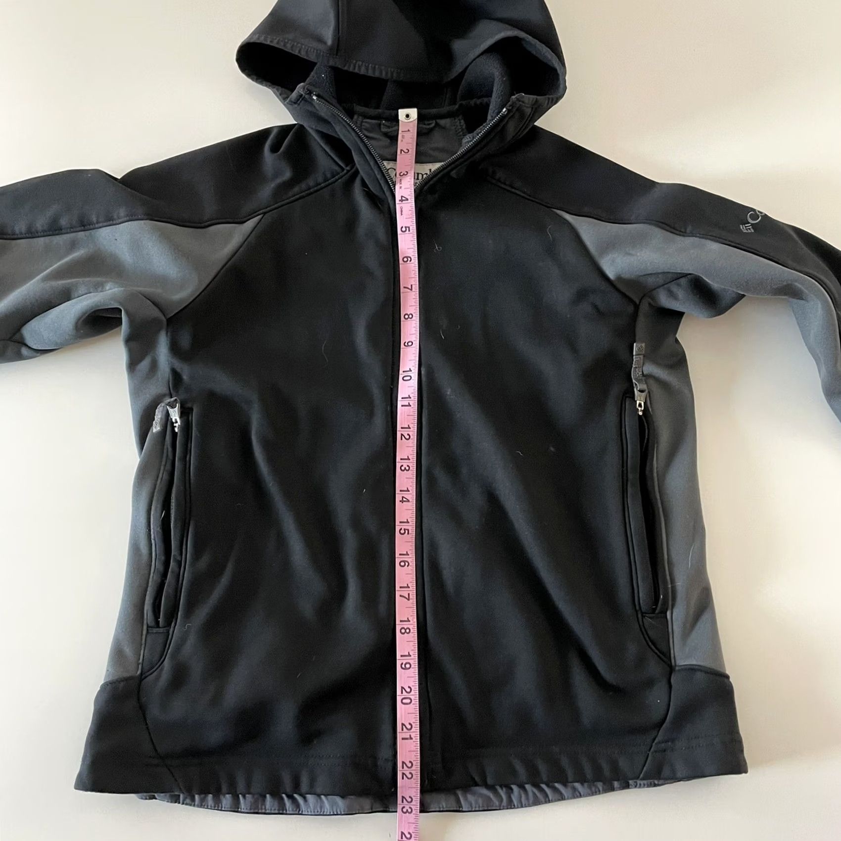 Vintage Columbia Hooded Softshell Jacket Women Small Black Gray Jacket Size S / US 4 / IT 40 - 5 Thumbnail