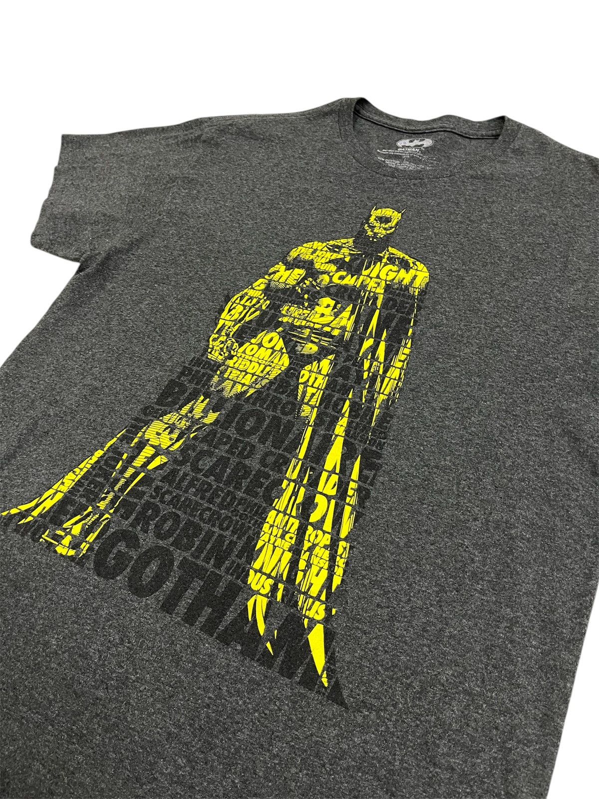 DC Comics × Vintage Batman Comic Yellow Front Grey T-Shirt Size US L / EU 52-54 / 3 - 2 Thumbnail
