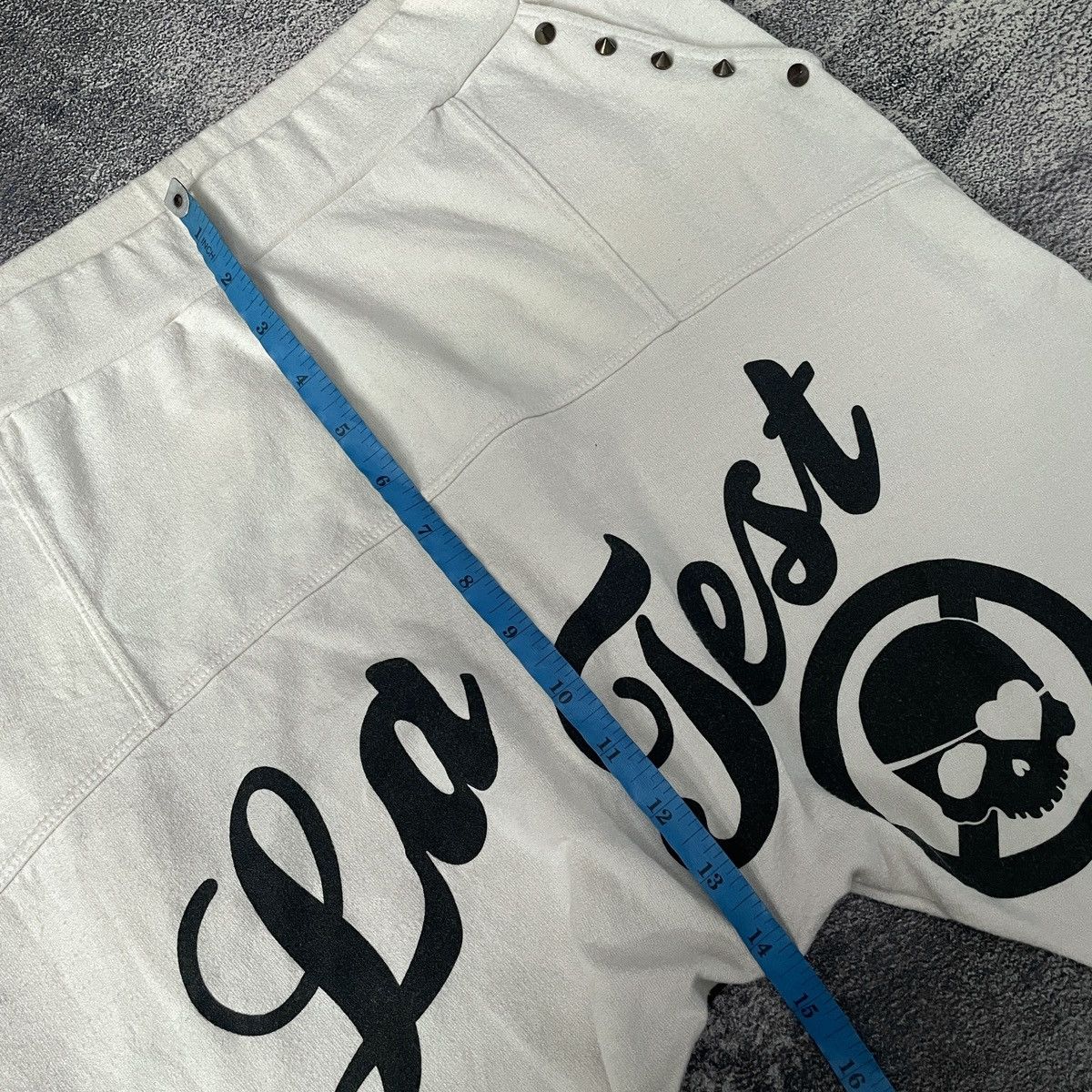 If Six Was Nine 🔥La Fest japanese punk y2k studded skull sweatpants Size US 30 / EU 46 - 15 Thumbnail