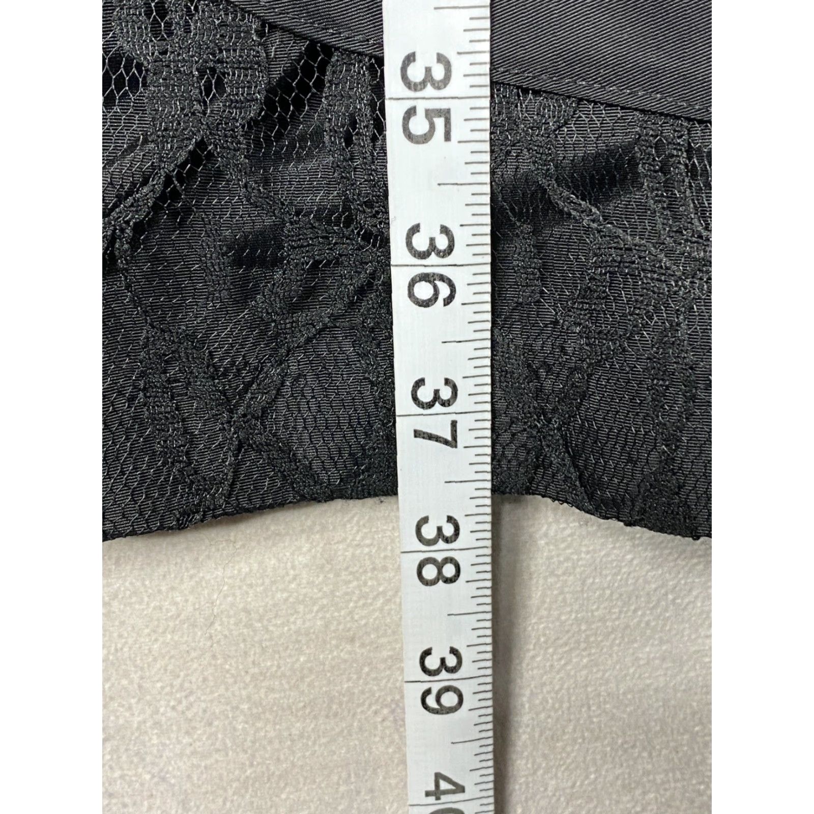 Vintage VINTAGE Jackie O! Dress Womens Jr Sz 13 Black Lace Cocktail Shirt Dress Decade Unknown Art Deco Vintage Womens 13 Black Lace Dress Jackie O! Size XL / US 12-14 / IT 48-50 - 6 Thumbnail