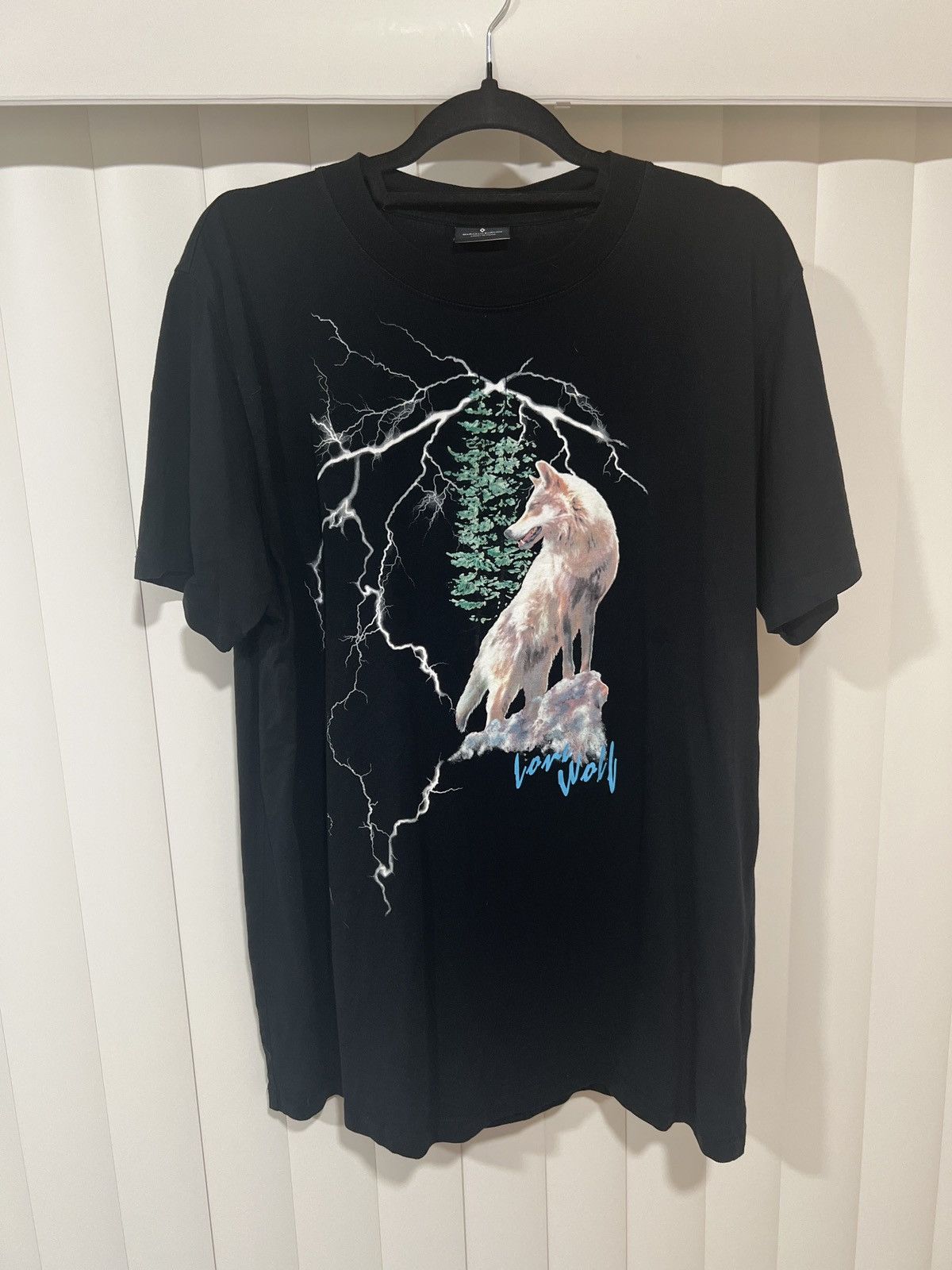Marcelo Burlon Marcelo Burlon County of Milan Lone Wolf T shirt Size US L / EU 52-54 / 3 - 1 Thumbnail