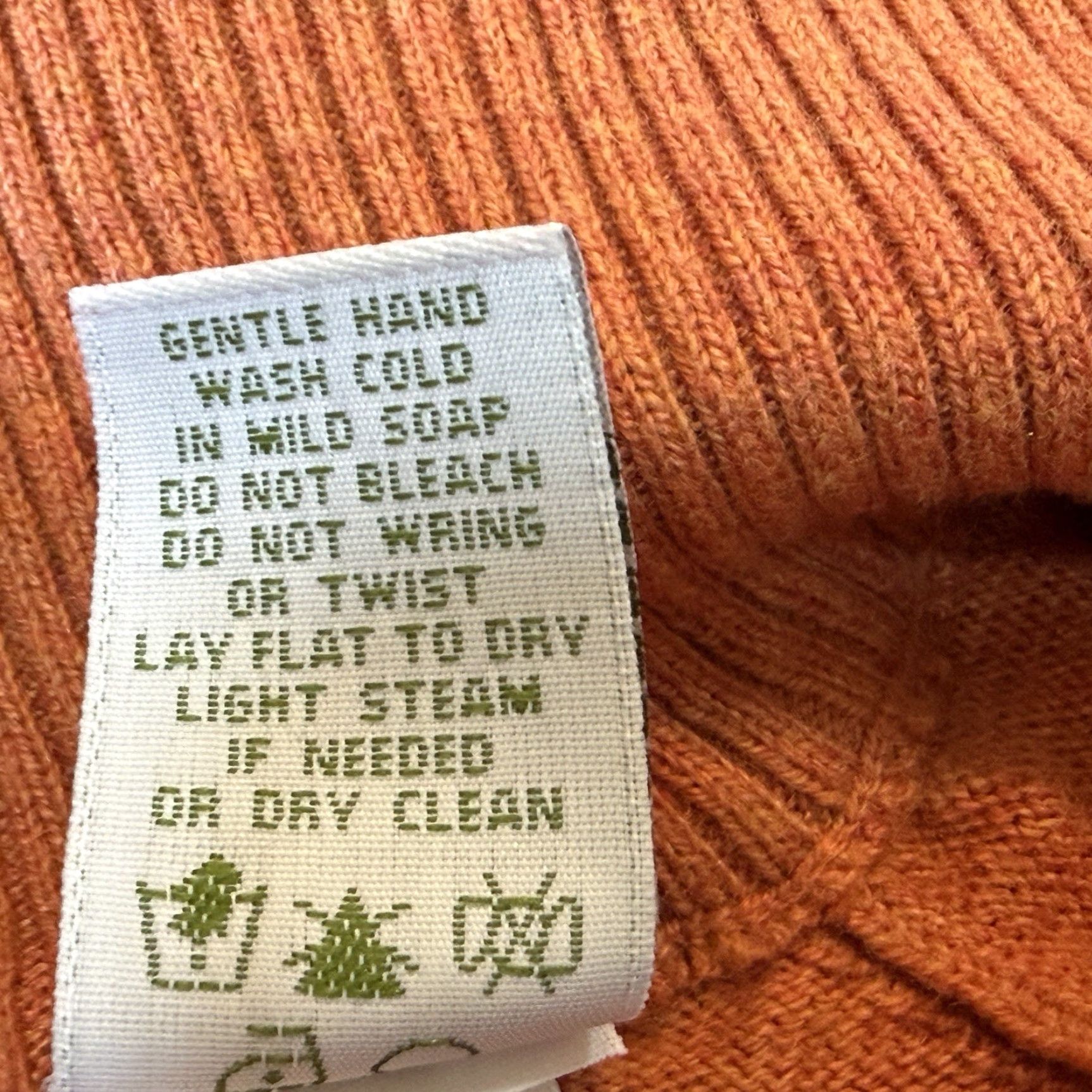 Orvis Orvis 1/4 Zip Pullover Sweater Mens Size M Orange Long Sleeve Banded Hem Cotton Silk Cashmere Blend Knit Mock Neck Size US M / EU 48-50 / 2 - 7 Thumbnail