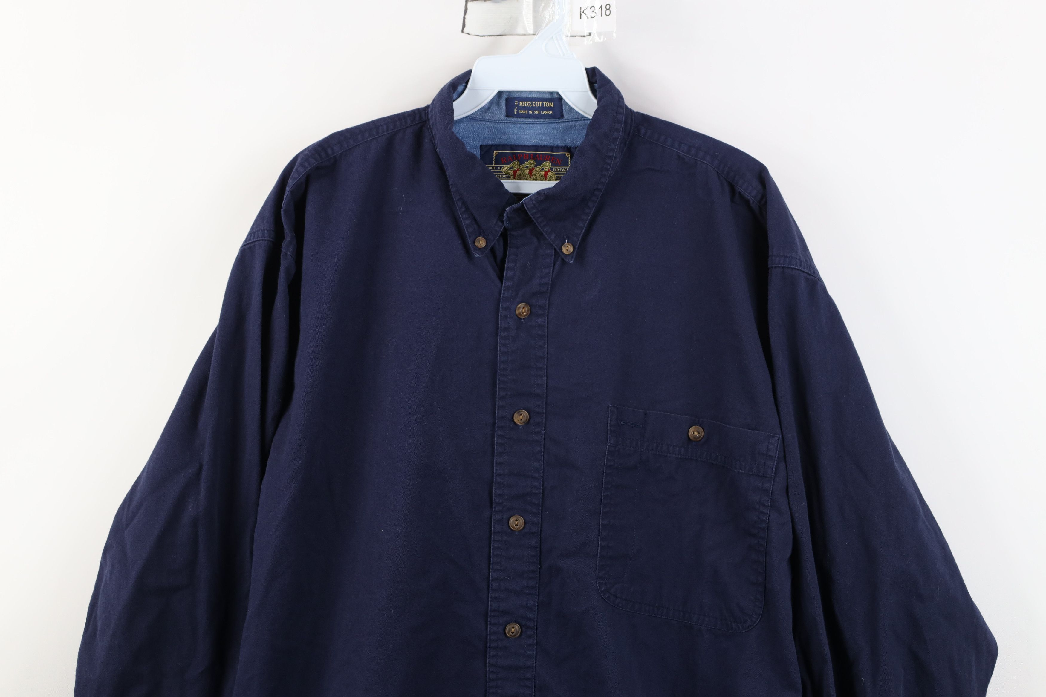 Polo Ralph Lauren Vintage 90s Chaps Ralph Lauren Boy Scout Tag Button Shirt Size US M / EU 48-50 / 2 - 2 Thumbnail
