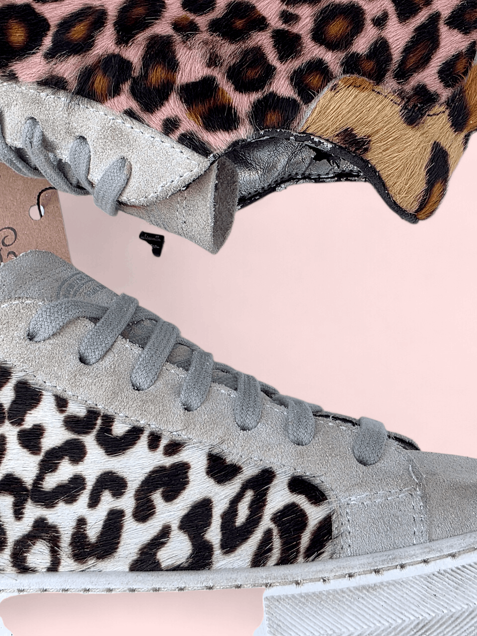 P448 P448 sneakers featuring a mix suede animal print-FASHIONELLA Size US 6 / IT 36 - 4 Thumbnail