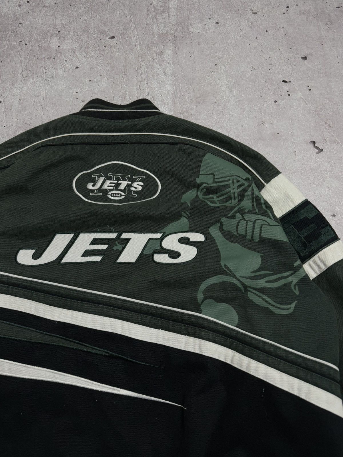NFL Vintage New York Jets NFL Bomber Jacket 90s Size US XXL / EU 58 / 5 - 11 Thumbnail