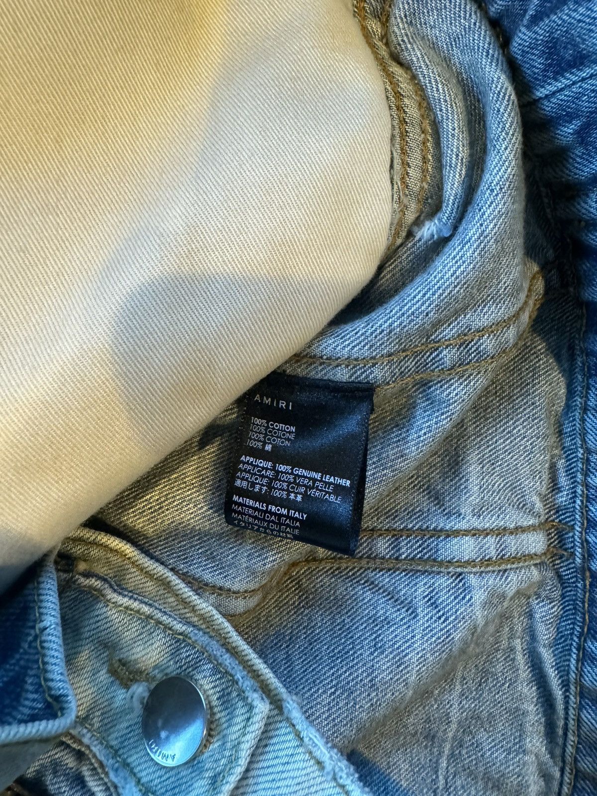 Amiri Amiri Denim MX Trucker Jacket Size US L / EU 52-54 / 3 - 6 Thumbnail